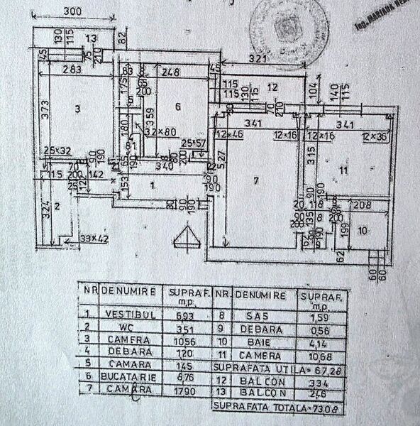 Bucur Obor, Mosilor, 5 minute metrou, bloc 1980, 2 grupuri sanitare